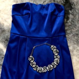 Silver jewel collar necklace